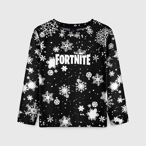 Детский лонгслив Fortnite winter snow / 3D-принт – фото 1