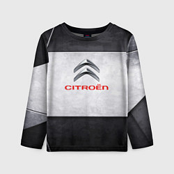 Детский лонгслив Citroen grey metal