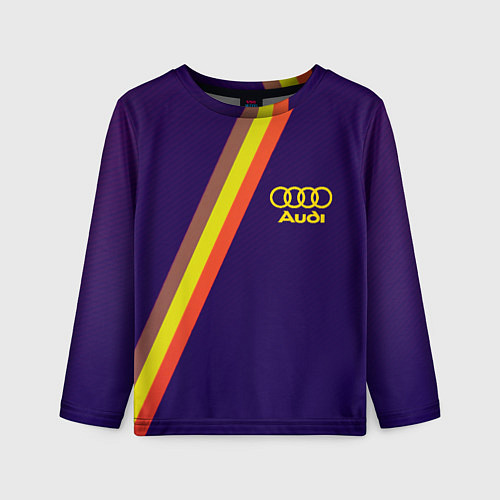Детский лонгслив AUDI line sport / 3D-принт – фото 1