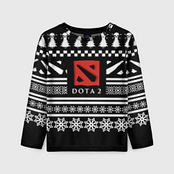 Детский лонгслив Dota pattern game