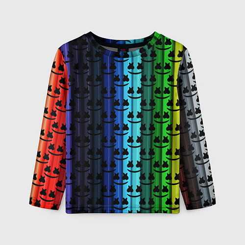 Детский лонгслив Marshmello gradient / 3D-принт – фото 1