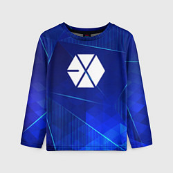 Детский лонгслив Exo blue poly