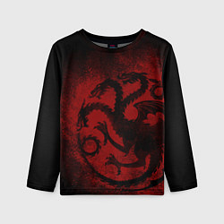 Лонгслив детский Targaryen house Game of Thrones, цвет: 3D-принт