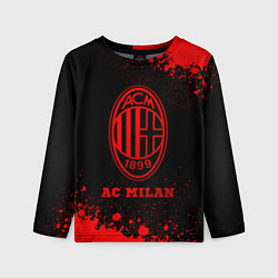 Детский лонгслив AC Milan - red gradient