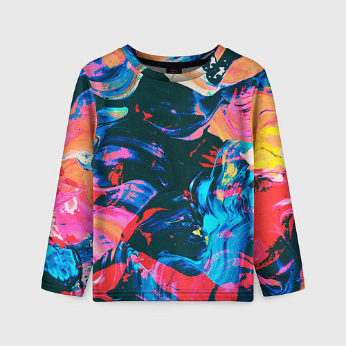 Детский лонгслив Colors / 3D-принт – фото 1
