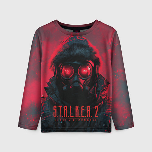 Детский лонгслив Stalker 2 в противогазе / 3D-принт – фото 1