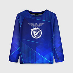Детский лонгслив Benfica blue poly