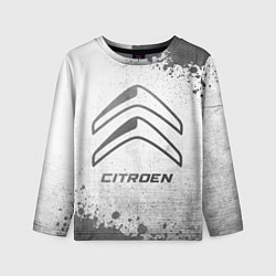 Детский лонгслив Citroen - white gradient