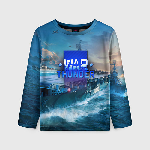 Детский лонгслив War Thunder ship / 3D-принт – фото 1