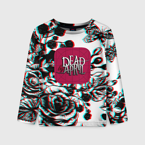 Детский лонгслив Dead by april rose glitch / 3D-принт – фото 1