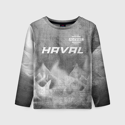 Детский лонгслив Haval - grey gradient посередине / 3D-принт – фото 1
