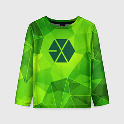 Детский лонгслив Exo green poly