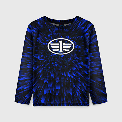 Детский лонгслив FAW blue energy / 3D-принт – фото 1