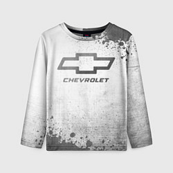 Детский лонгслив Chevrolet - white gradient