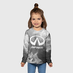 Лонгслив детский Infiniti - grey gradient, цвет: 3D-принт — фото 2