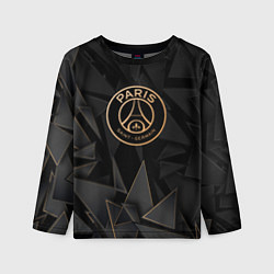Детский лонгслив PSG golden poly