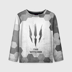 Детский лонгслив The Witcher - white gradient