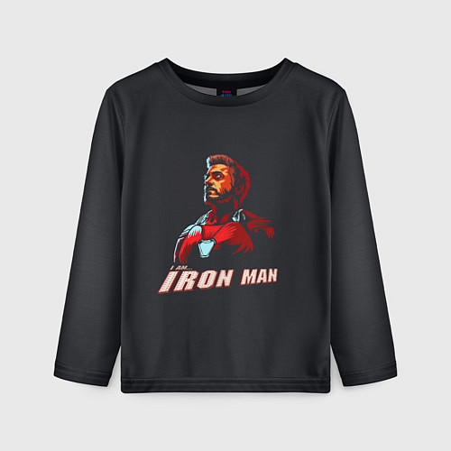 Детский лонгслив Я железный человек / 3D-принт – фото 1