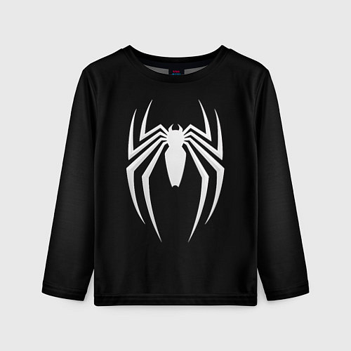 Детский лонгслив Black SpiderMan / 3D-принт – фото 1