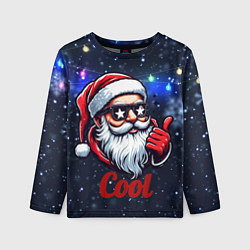 Детский лонгслив Cool Santa in glasses
