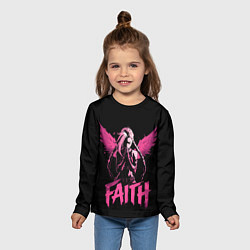 Лонгслив детский Джинкс ангел - Аркейн, цвет: 3D-принт — фото 2