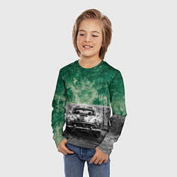 Лонгслив детский Ретроавтомобиль, цвет: 3D-принт — фото 2