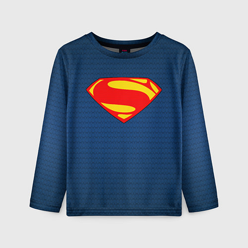 Детский лонгслив Человек из стали - Супермен / 3D-принт – фото 1