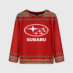 Детский лонгслив Subaru new year