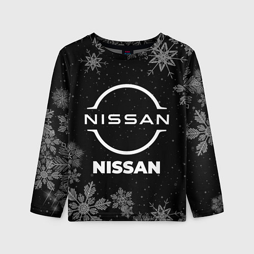 Детский лонгслив Снежный Nissan / 3D-принт – фото 1