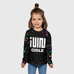 Лонгслив детский Gidle конфети, цвет: 3D-принт — фото 2