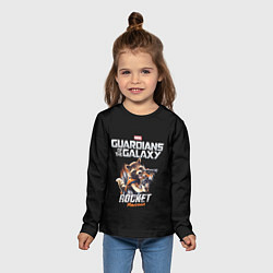 Лонгслив детский Ракета стражи галактики, цвет: 3D-принт — фото 2