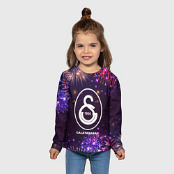 Лонгслив детский Праздничный Galatasaray, цвет: 3D-принт — фото 2