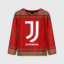 Лонгслив детский Juventus new year, цвет: 3D-принт