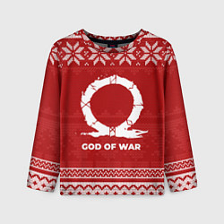 Детский лонгслив Новогодний God of War