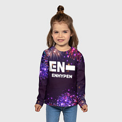 Лонгслив детский Праздничный Enhypen, цвет: 3D-принт — фото 2
