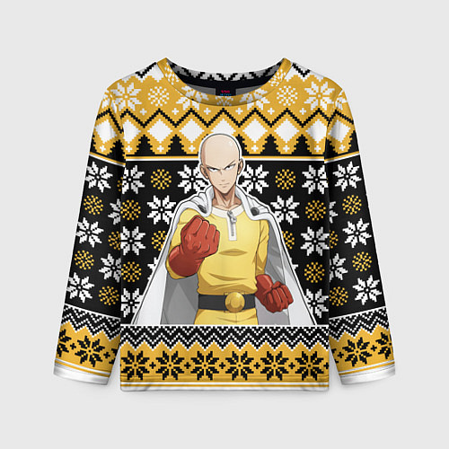 Детский лонгслив One-Punch Man sweater / 3D-принт – фото 1