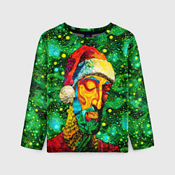 Детский лонгслив Ded Moroz: pop-art-brut-nouveau pointillism