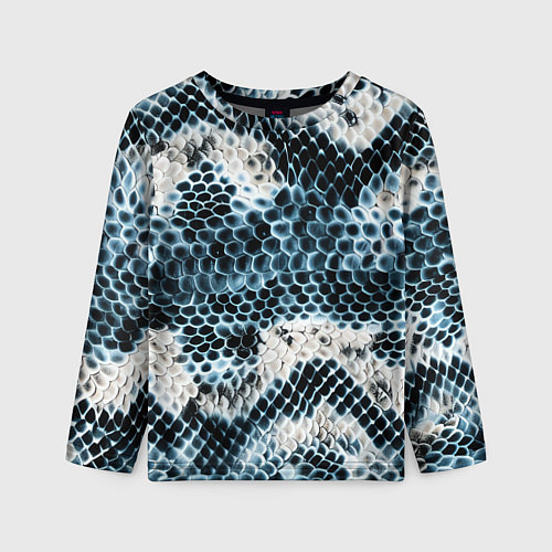 Детский лонгслив Змеиный тренд / 3D-принт – фото 1