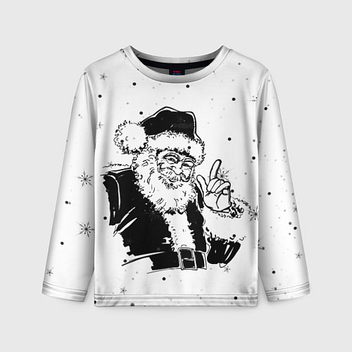 Детский лонгслив Дед мороз добрый / 3D-принт – фото 1