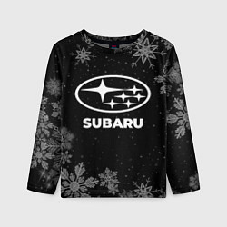 Детский лонгслив Снежный Subaru