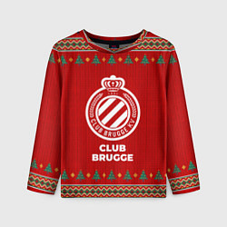 Лонгслив детский Club Brugge new year, цвет: 3D-принт