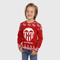 Лонгслив детский Новогодний Valencia с оленями, цвет: 3D-принт — фото 2