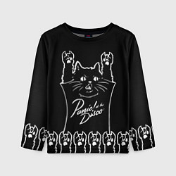 Лонгслив детский Panic at the disco: cat rock, цвет: 3D-принт