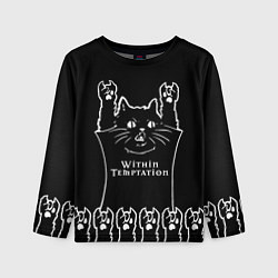Детский лонгслив Within Temptation: rock cat