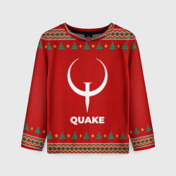 Детский лонгслив Quake new year