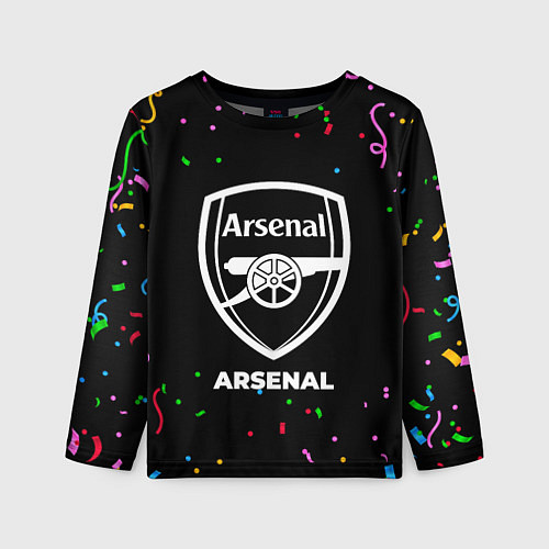 Детский лонгслив Arsenal конфети / 3D-принт – фото 1