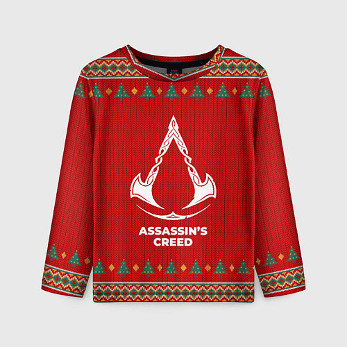 Детский лонгслив Assassins Creed new year / 3D-принт – фото 1