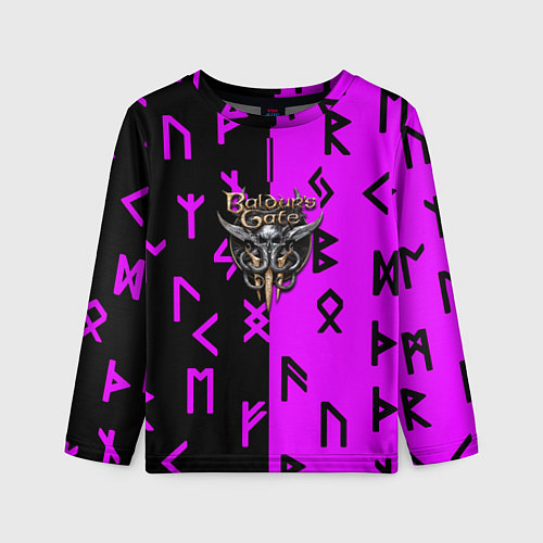 Детский лонгслив Baldurs Gate game / 3D-принт – фото 1