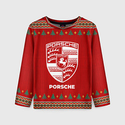 Детский лонгслив Porsche new year