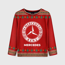 Детский лонгслив Mercedes new year